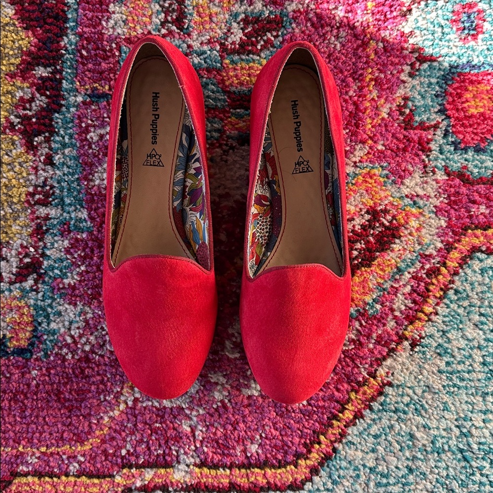 Hush Puppies Vibrant Red Loafers